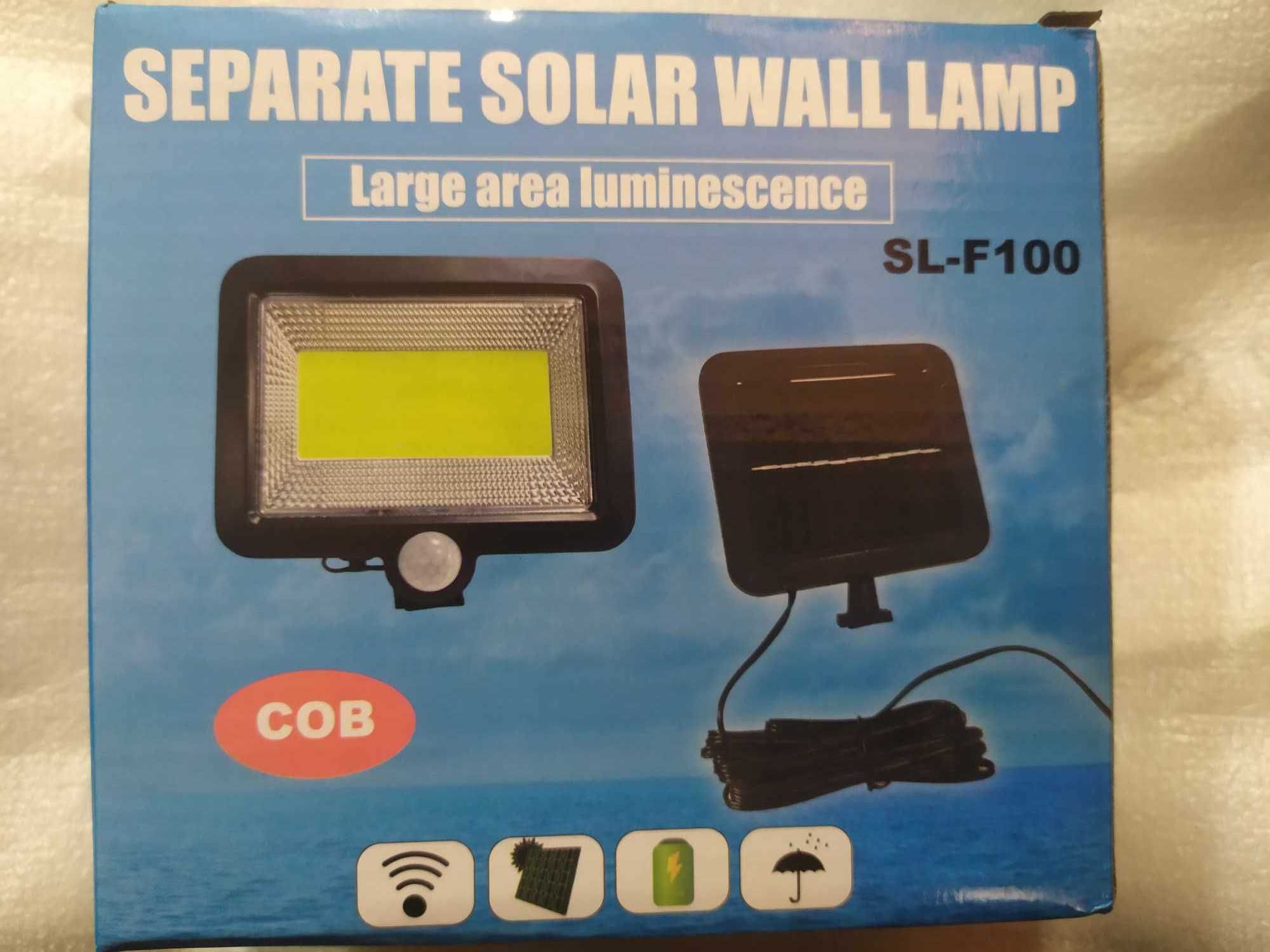 Lampa Solarna z Czujnikiem Ruchu i Zmierzczu  100LED