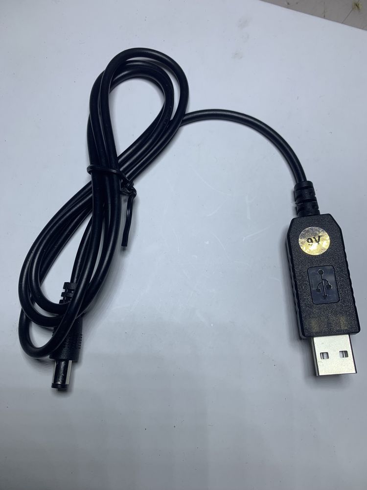 Кабель для роутера USB перетворювач з 5В до 9В штекер 5.5*2.1мм