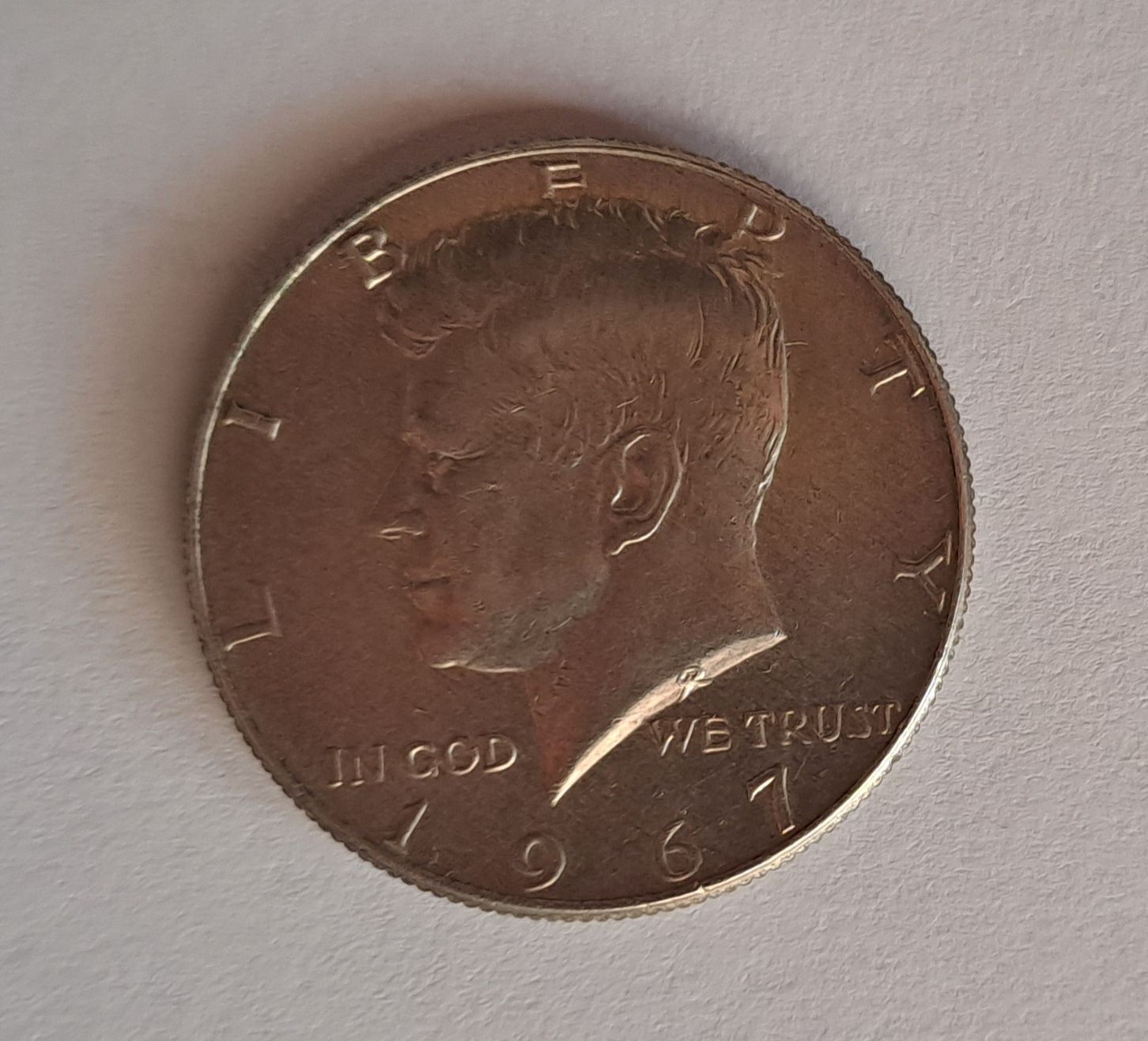 Srebrne pół dolara, half dolar, 1/ 2  1967 Kennedy