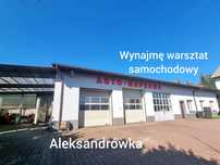Wynajmę Warsztat samochodowy z wyposażeniem, Aleksandrówka