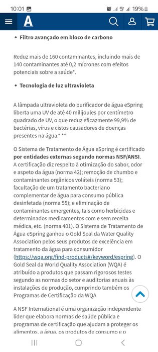 Nova eSpring | Maquina purificadora de água