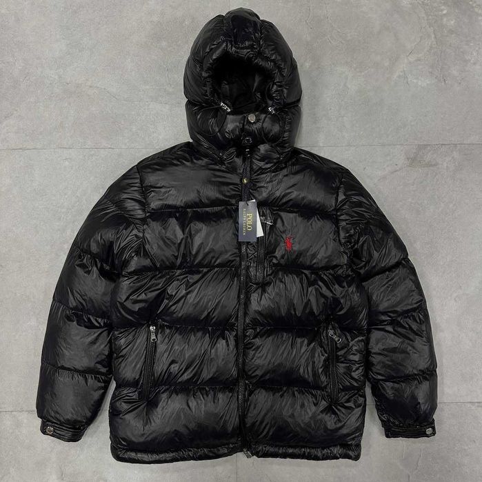 Преміум куртка Ralph Lauren Puffer | зимова | чорна матова | S-XXL