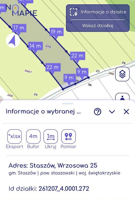 Działka budowlana Staszów Ul. Wrzosowa Radzików 30a warunki zabudowy