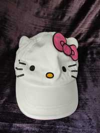 Letnia czapeczka z daszkiem Hello Kitty H&M r.104/116,ok 51cm