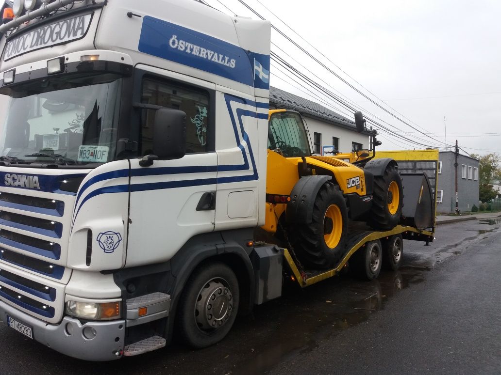 Ceny od 2 zł za km Pomoc drogowa transport maszyn