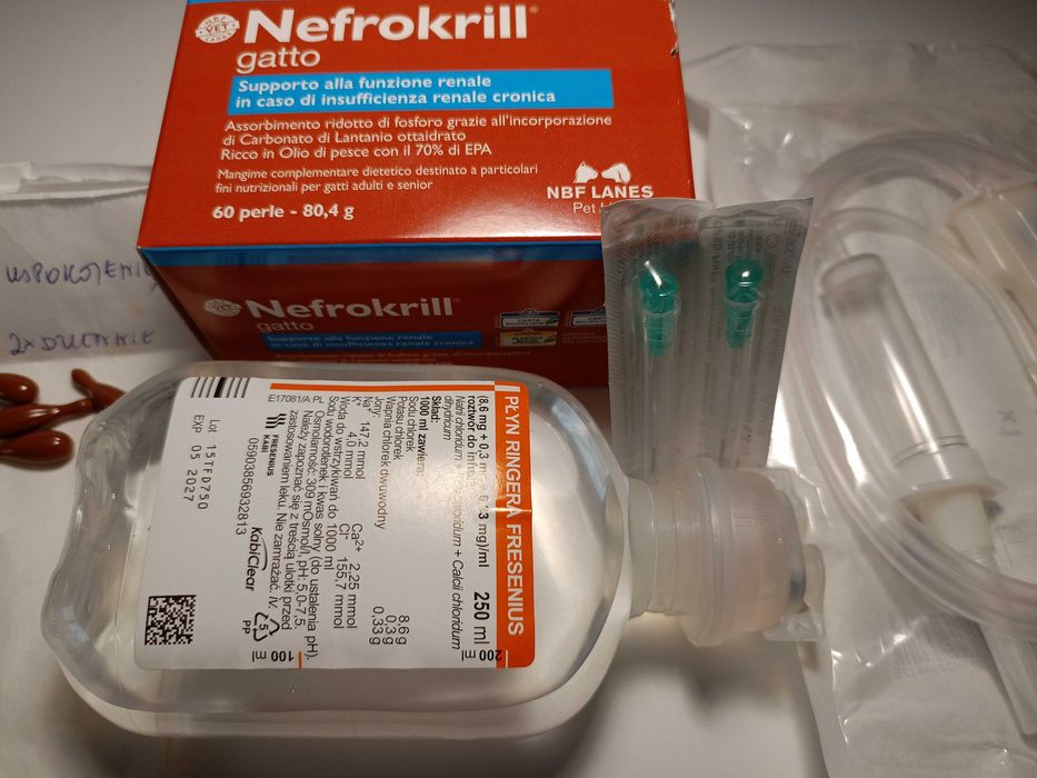 Leki dla kota lub psa Nefrokrill