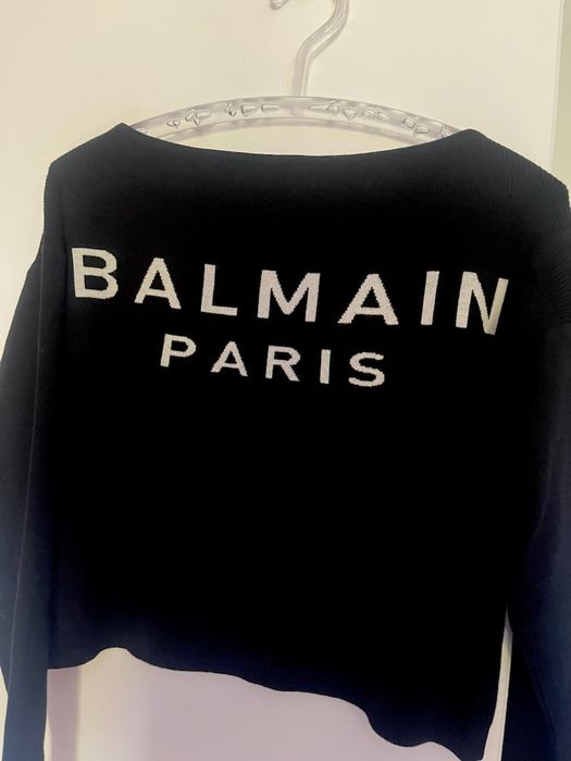 Balmain sweter czarny