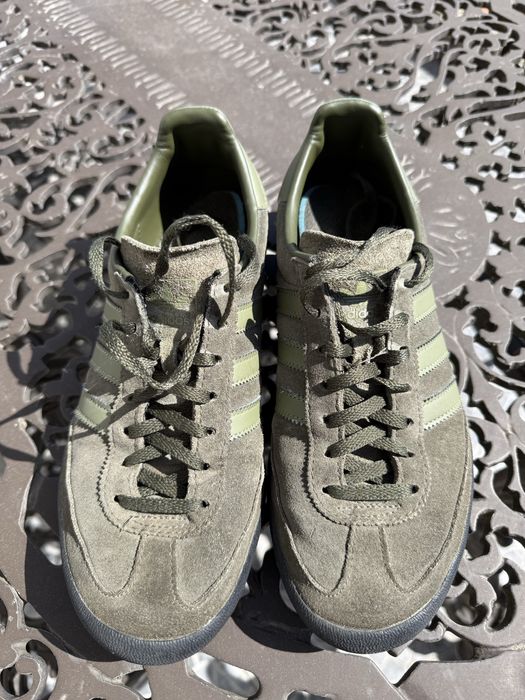 Sapatilhas Adidas em pele verde tropa