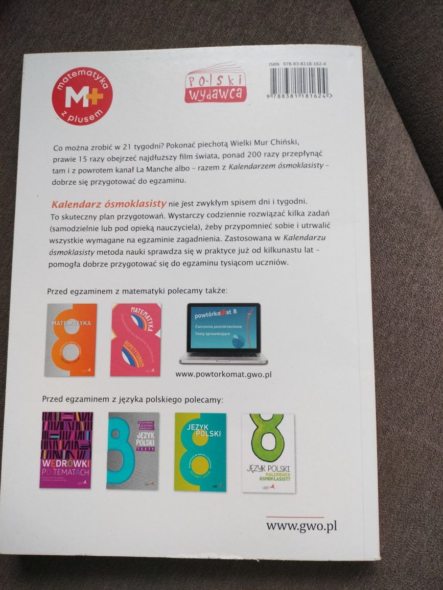 Matematyka kalendarz ósmoklasisty