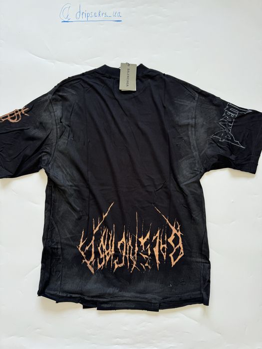 футболка Balenciaga Paris Moon reversible Tee M L