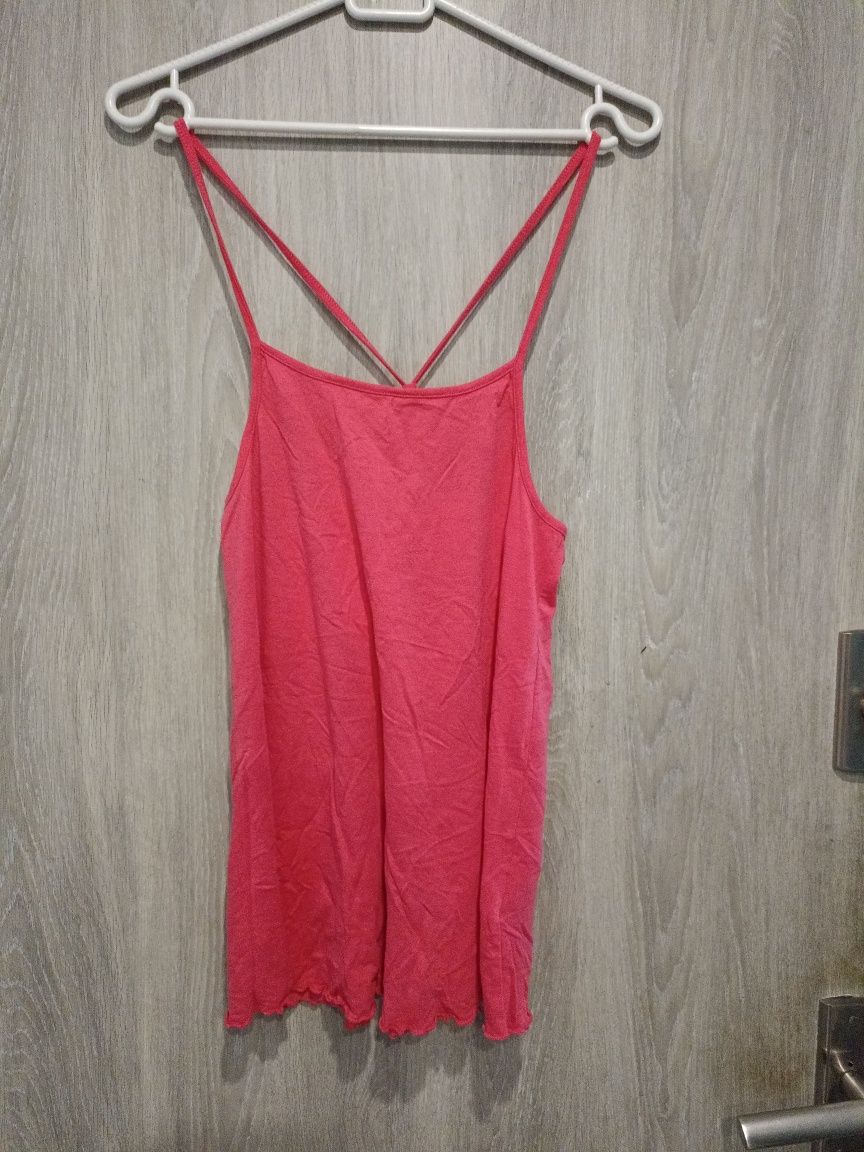 Letnia bluzeczka 158 154 H&M Basic na ramiączkach luźna letnia