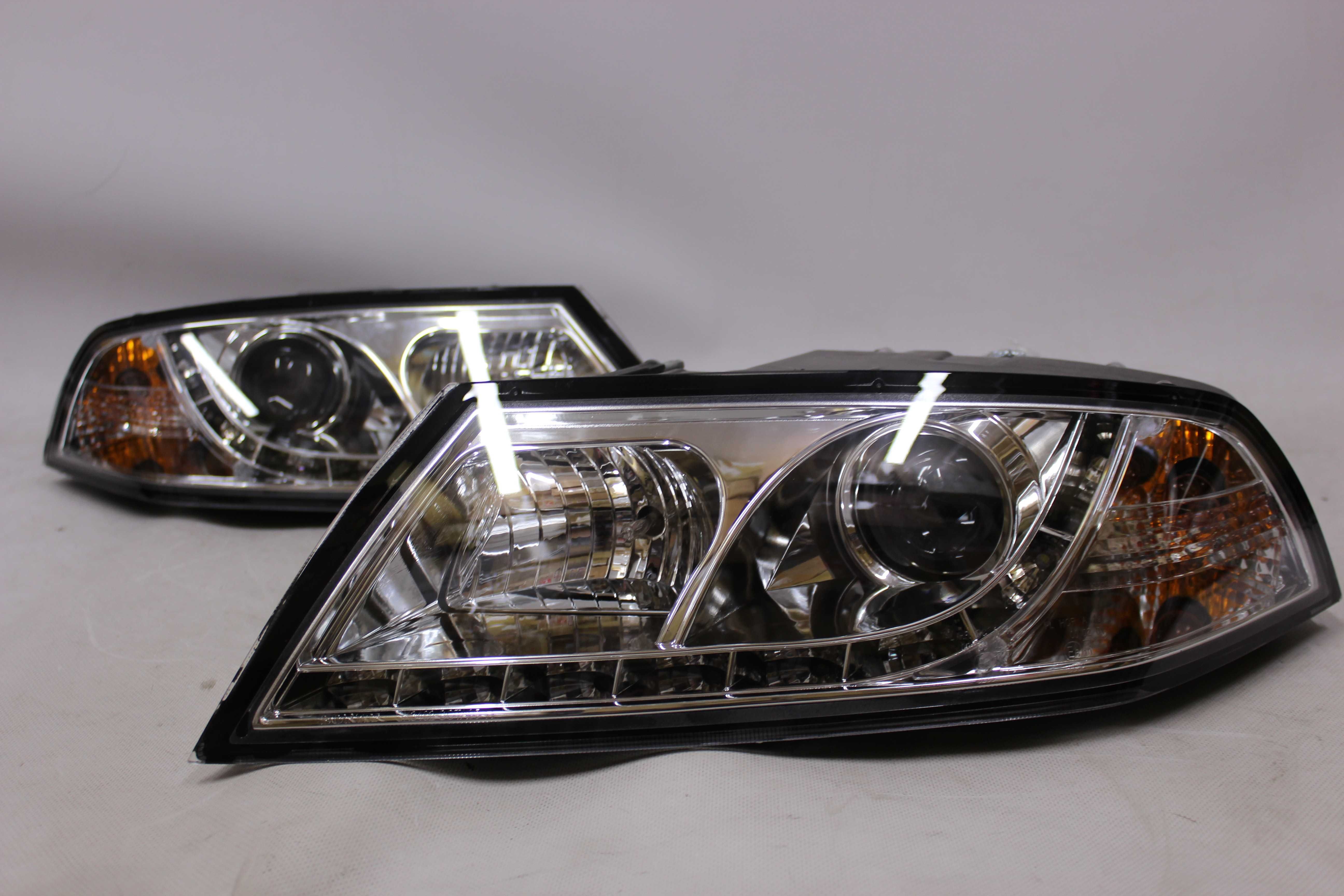 Lampy przednie przód SKODA OCTAVIA 2 II 04-08 XENON D1S LED CHROM NOWE
