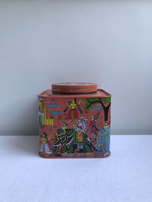 жестяная банка для чая коробка Tosh’s tea Индия винтаж СССР