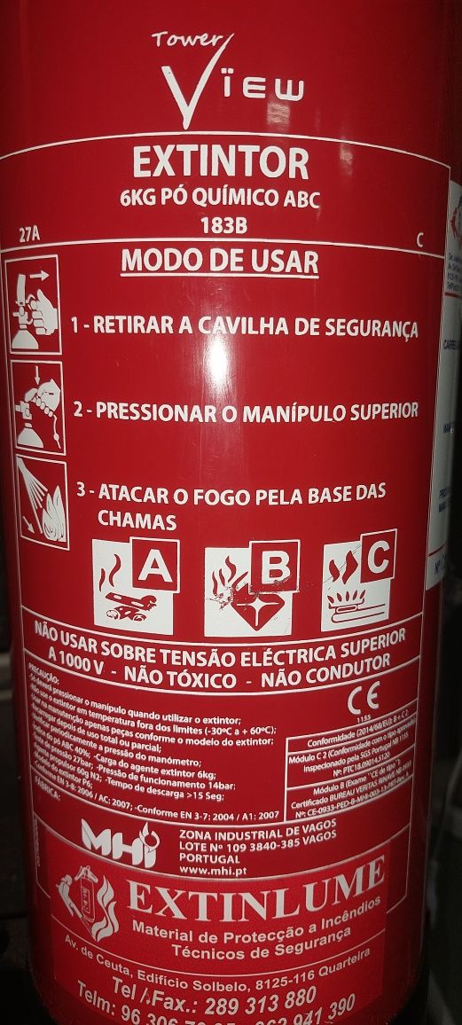 Extintor de 6kg ABC