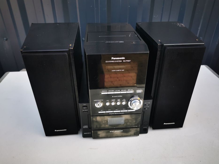 Mini wieża PANASONIC 110W AUX radio kaseta z Niemiec