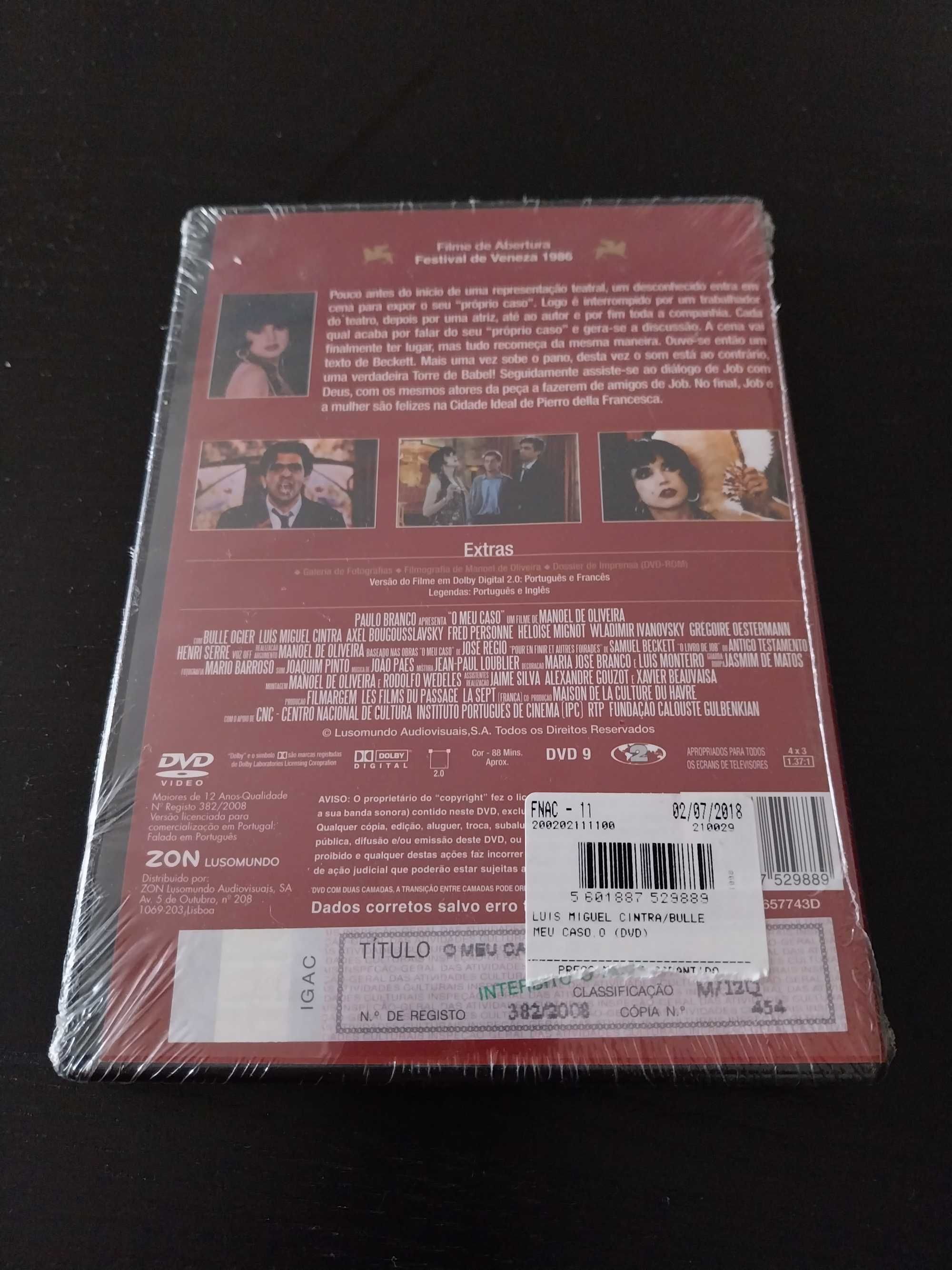 DVD “O meu caso”, de Manoel de Oliveira