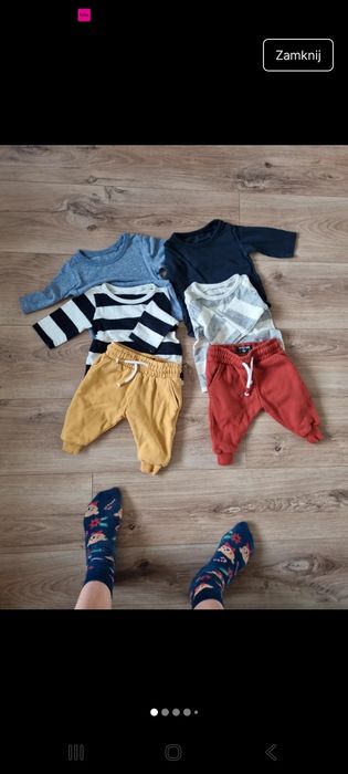 Zestaw ubrań dla chłopca 3-6 miesięcy next 62-68