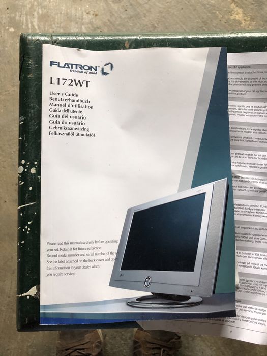 Monitor / Televisor LG Flatron L172WY