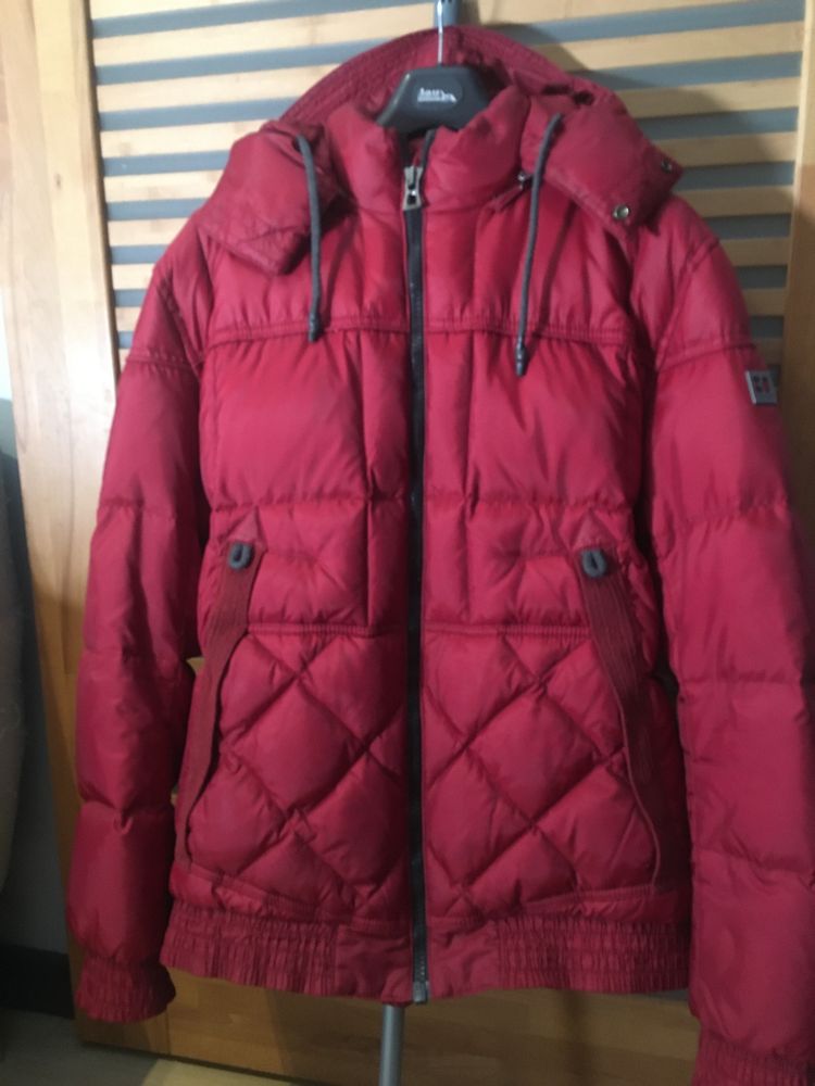 Kurtka puchowa z kapturem Boss Orange męska r. M/L.