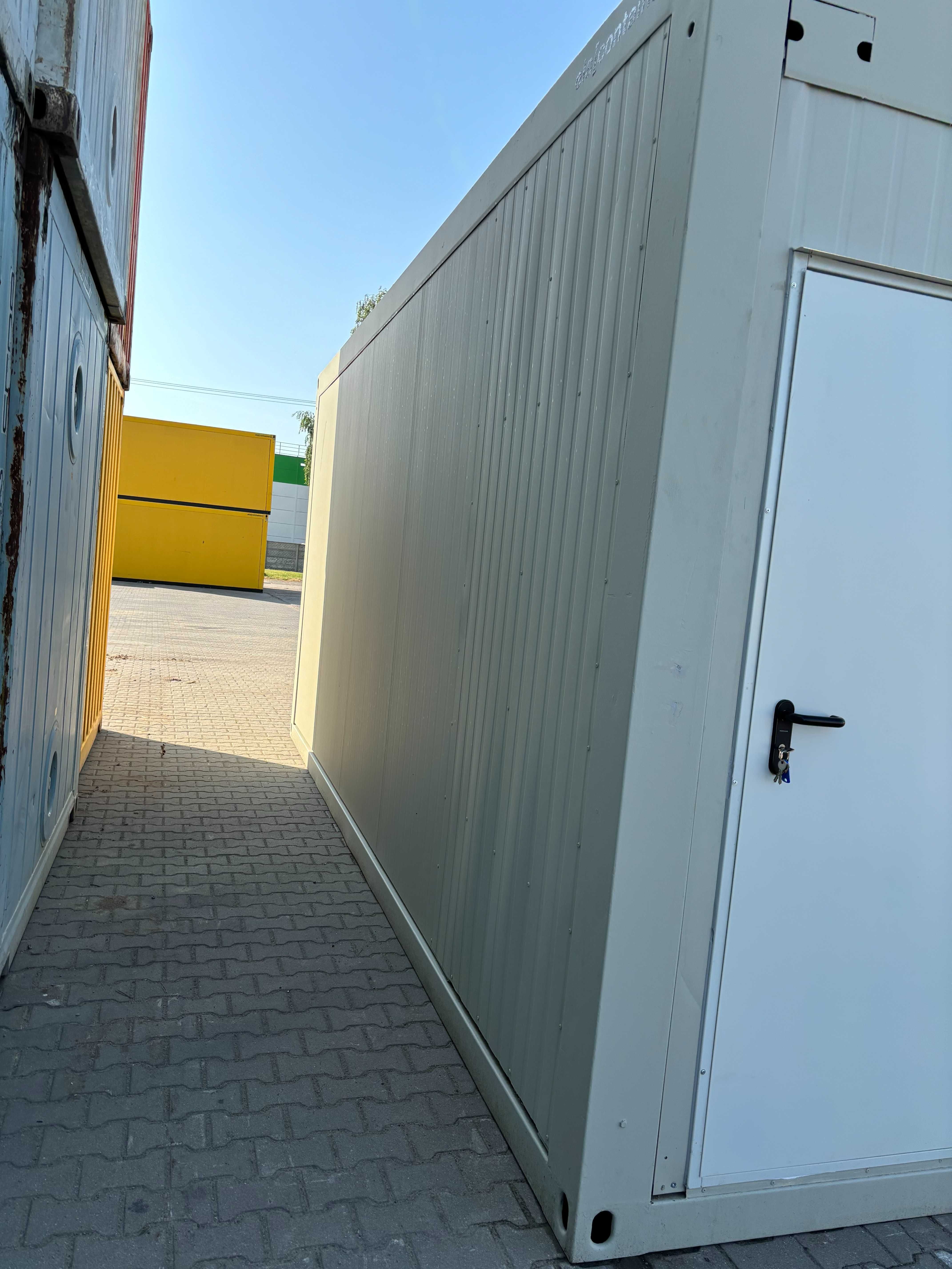 Kontener biurowy 6 metrowy 20 stopowy przeszklony