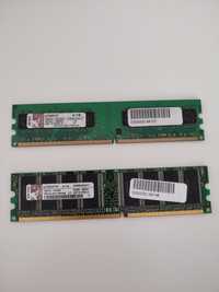 Memórias Kingston DDR1 e DDR2