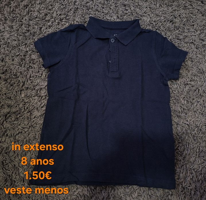 Pólo manga curta 8 anos