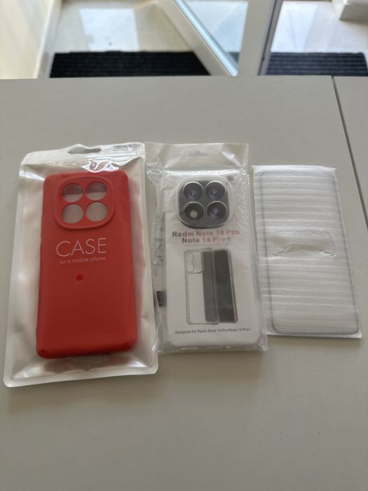 2x etui + SZKŁO cały ekran do XIAOMI REDMI NOTE 14 PRO / PRO PLUS