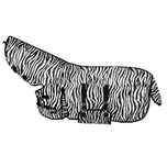 Derka siatkowa NA OWADY MUCHY dla konia ZEBRA z klapą na brzuch 145