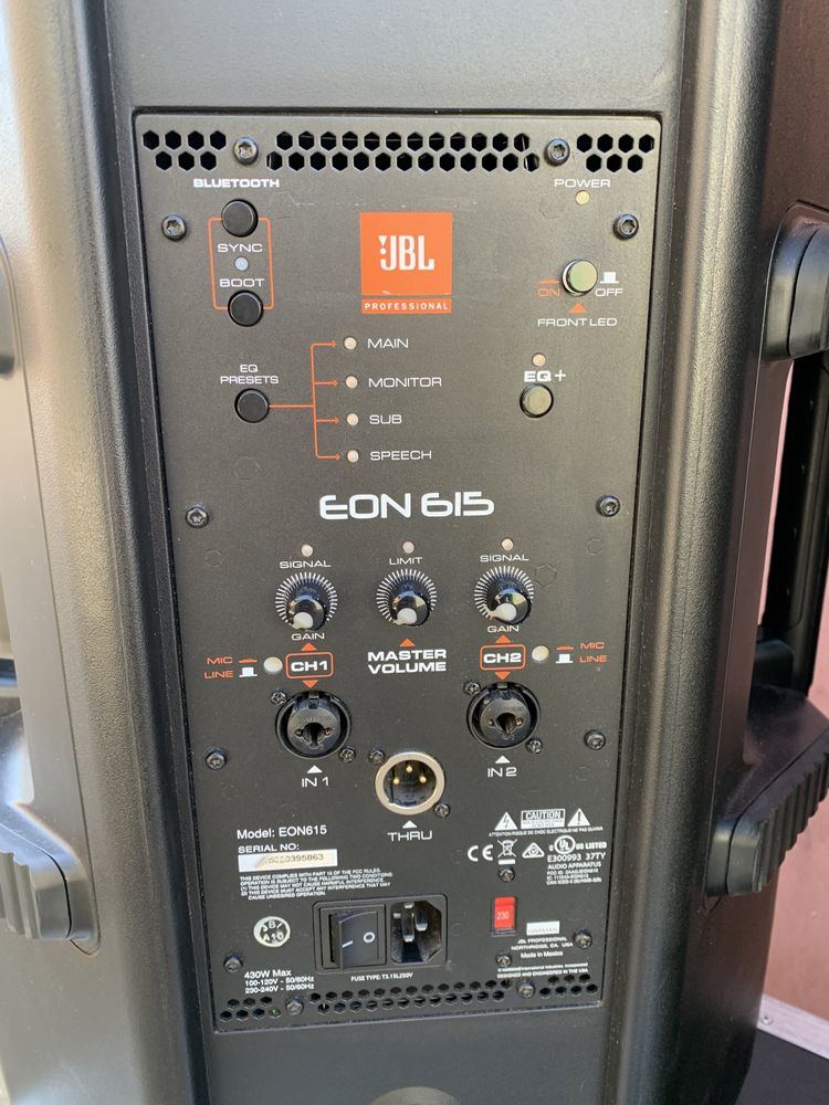 Jbl eon 615 акустичні колонки