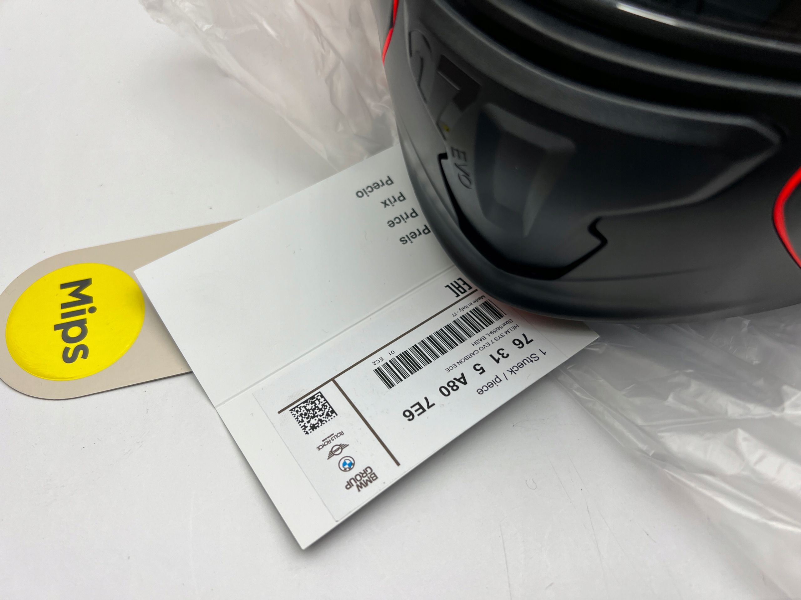 BMW System 7 Carbon Evo Kask Motocyklowy Bash oryginał Oem l Nowy