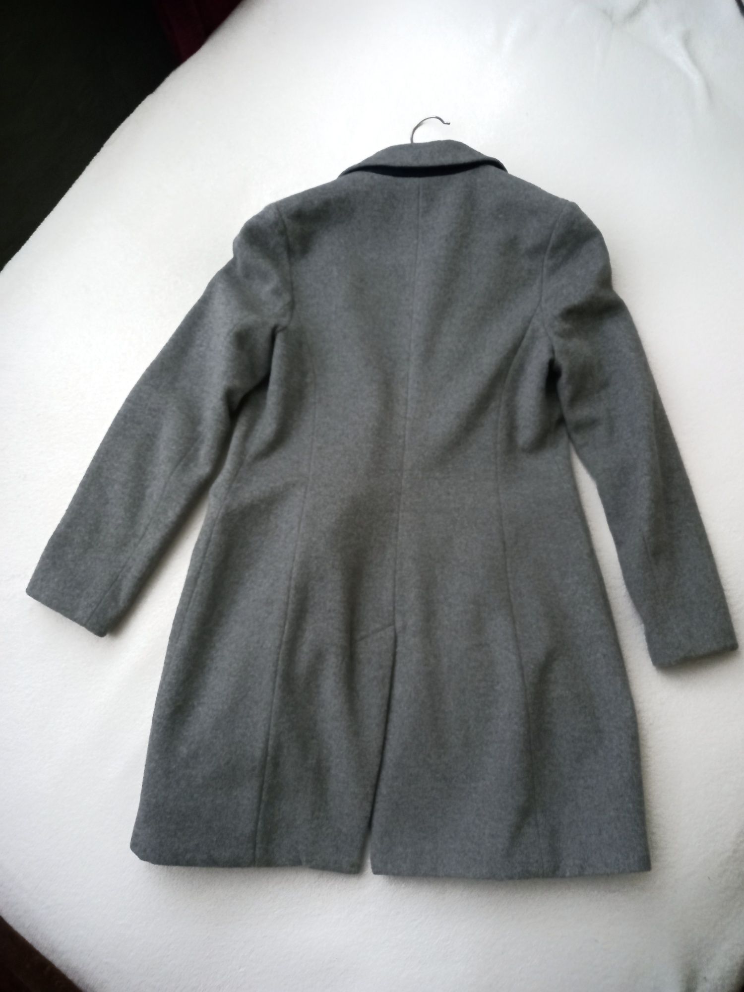Серое пальто демисенное (курточка, ветровка, тренч)