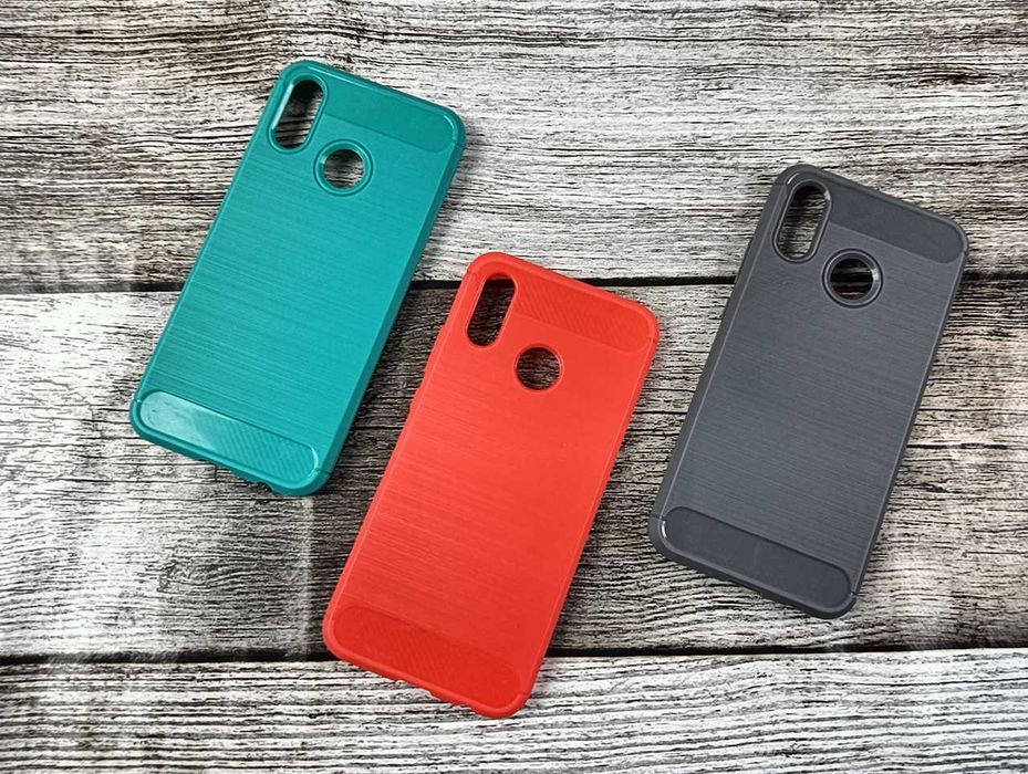 Etui Carbon do Huawei P20 Lite + Szkło Hartowane na ekran