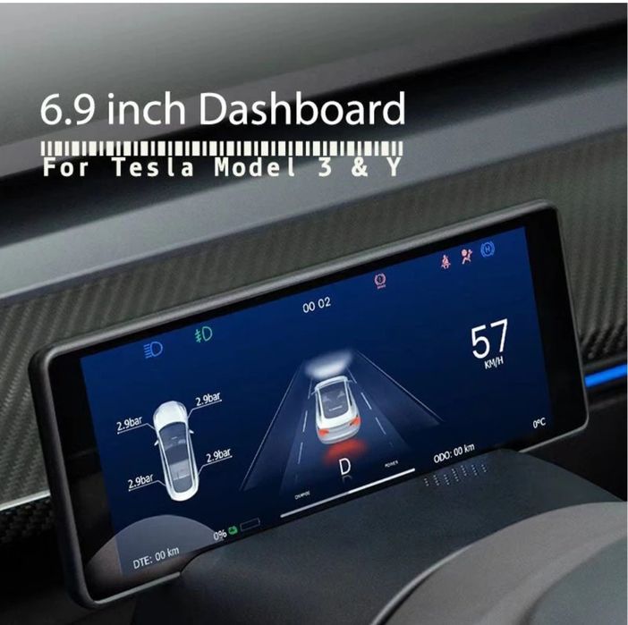 Дополнительный екран Tesla 3/Y 2018-2023