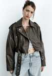 Трендова вкорочена косуха zara
