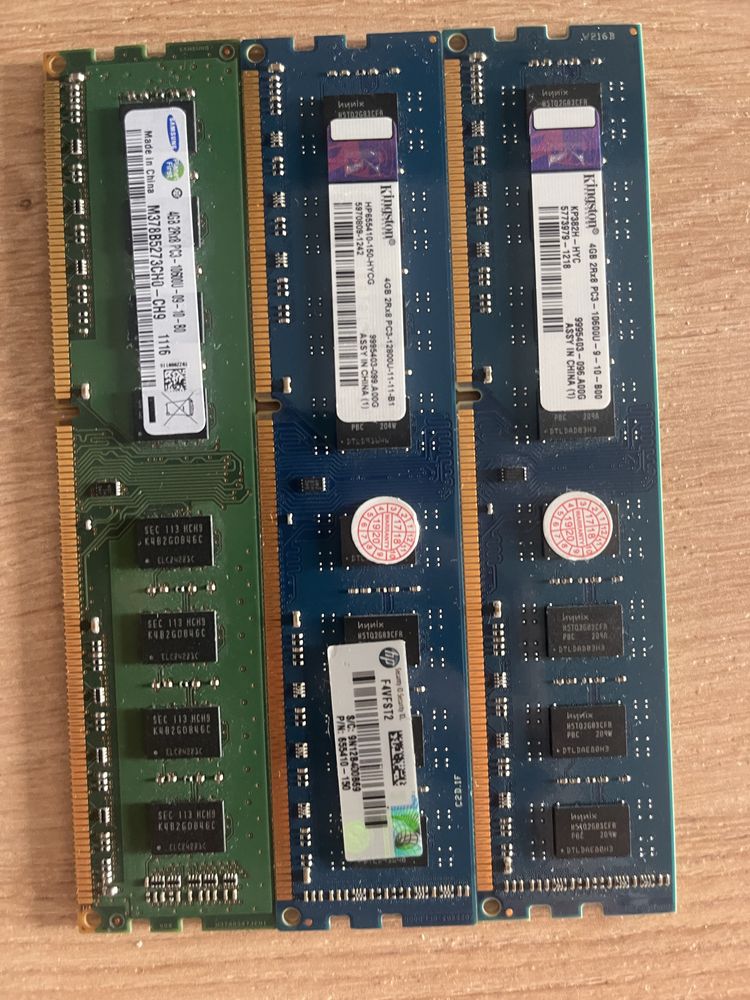 1.	RAM DDR3 12GB (3x4GB) 1333/1600MHz – nie testowane