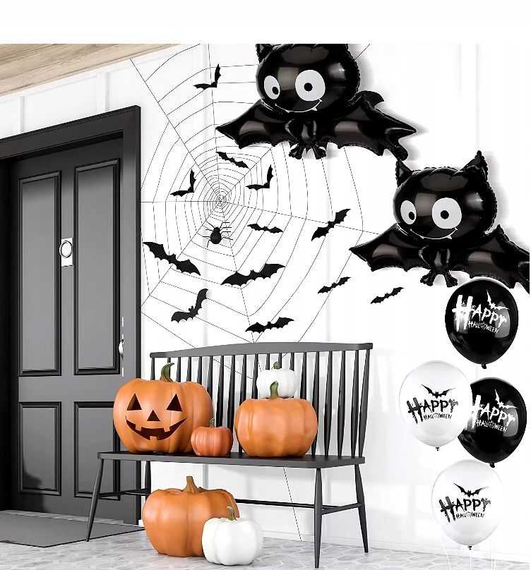 Balon Nietoperz Wampir Halloween Zestaw 5 Sztuk