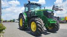 John Deere JD 6195R, AQ 50 km/h, nowe opony, komplet amortyzacji, pneumatyka  Finansowanie 0% na 2 lata! Przetestuj ciągnik ZA DARMO! 6190,6215,6210
