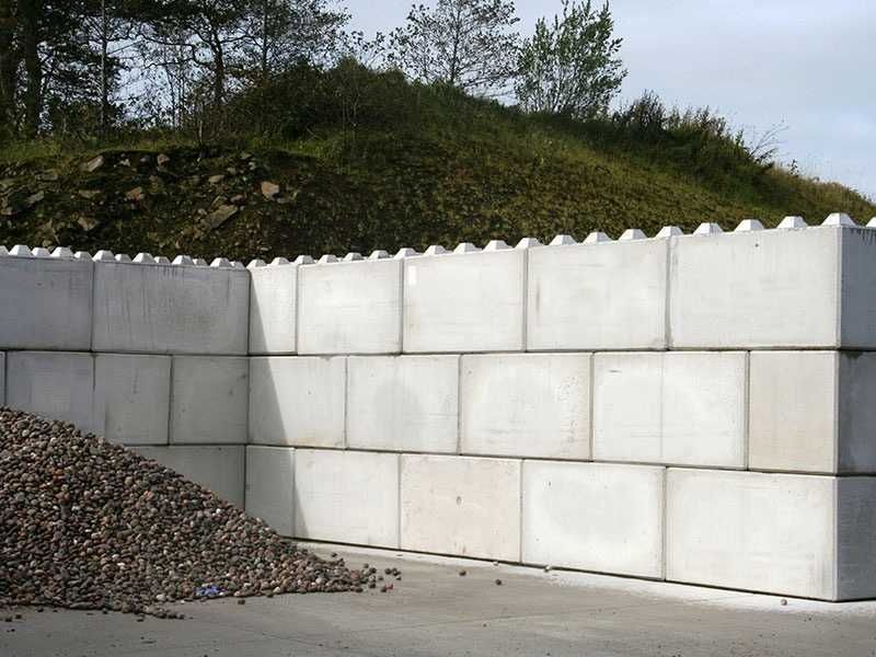 Blok betonowy "LEGO" boxy, zasieki, mur oporowy,