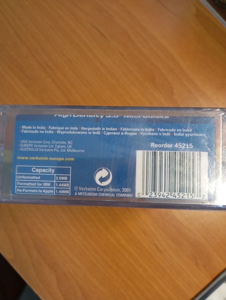 Dyskietki Verbatim Datalife Colors MF2HD 1.44mb 10pack