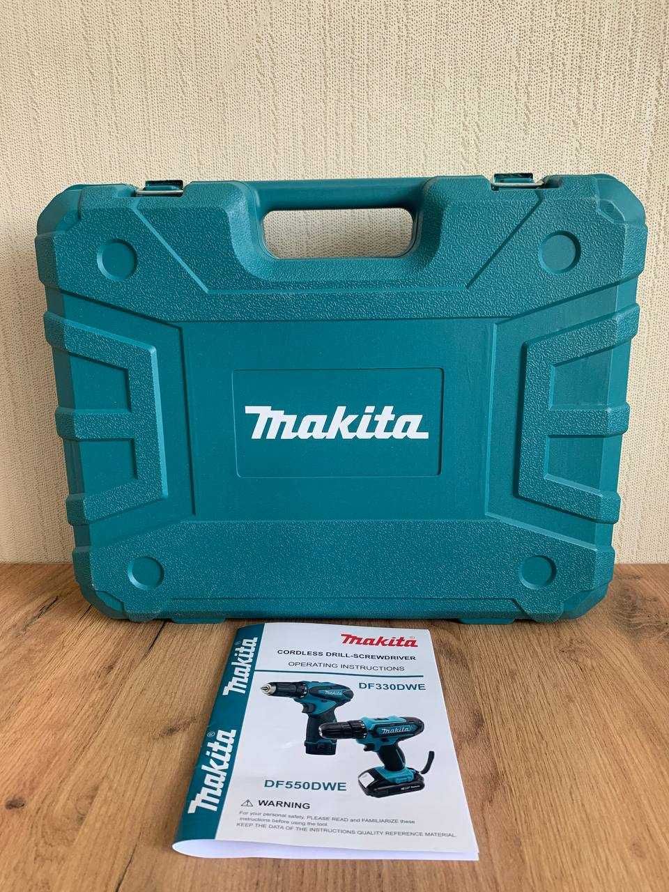 Шуруповерт Makita 331 12V, 5.0AH максимальний набором інструмента 112ш