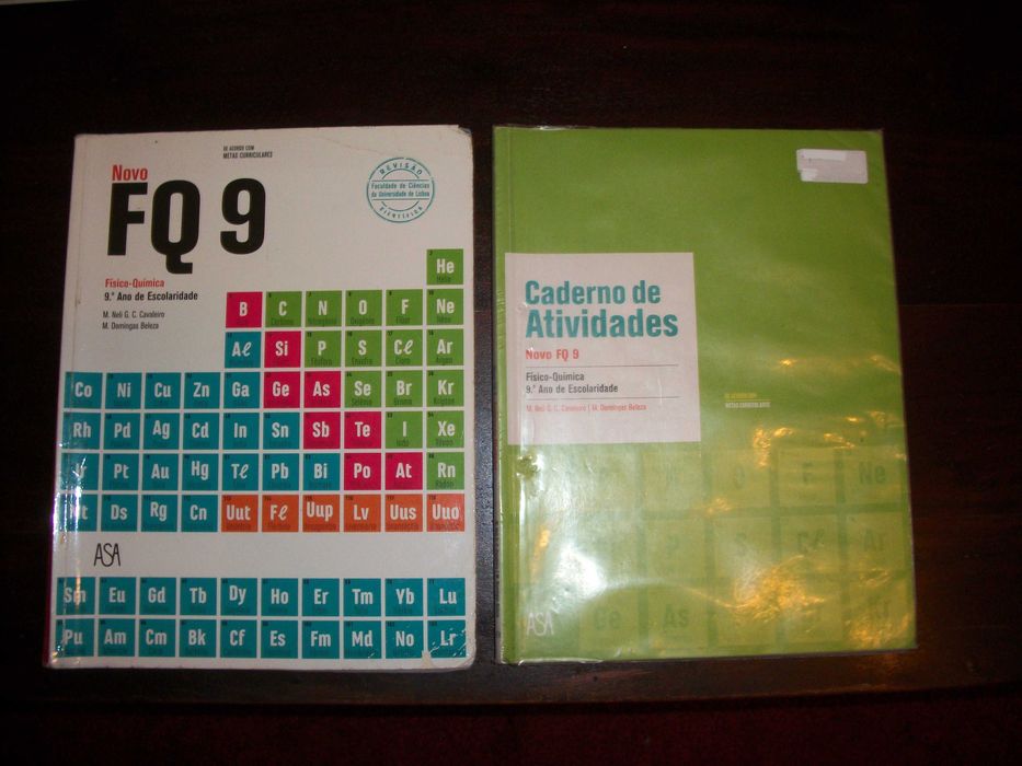 Novo FQ 9°ano Manual escolar  e caderno de atividades