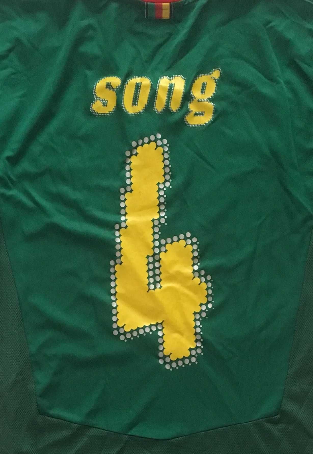 Unikat! Koszulka piłkarska Kamerun Rigobert Song meczowa cameroon 2008