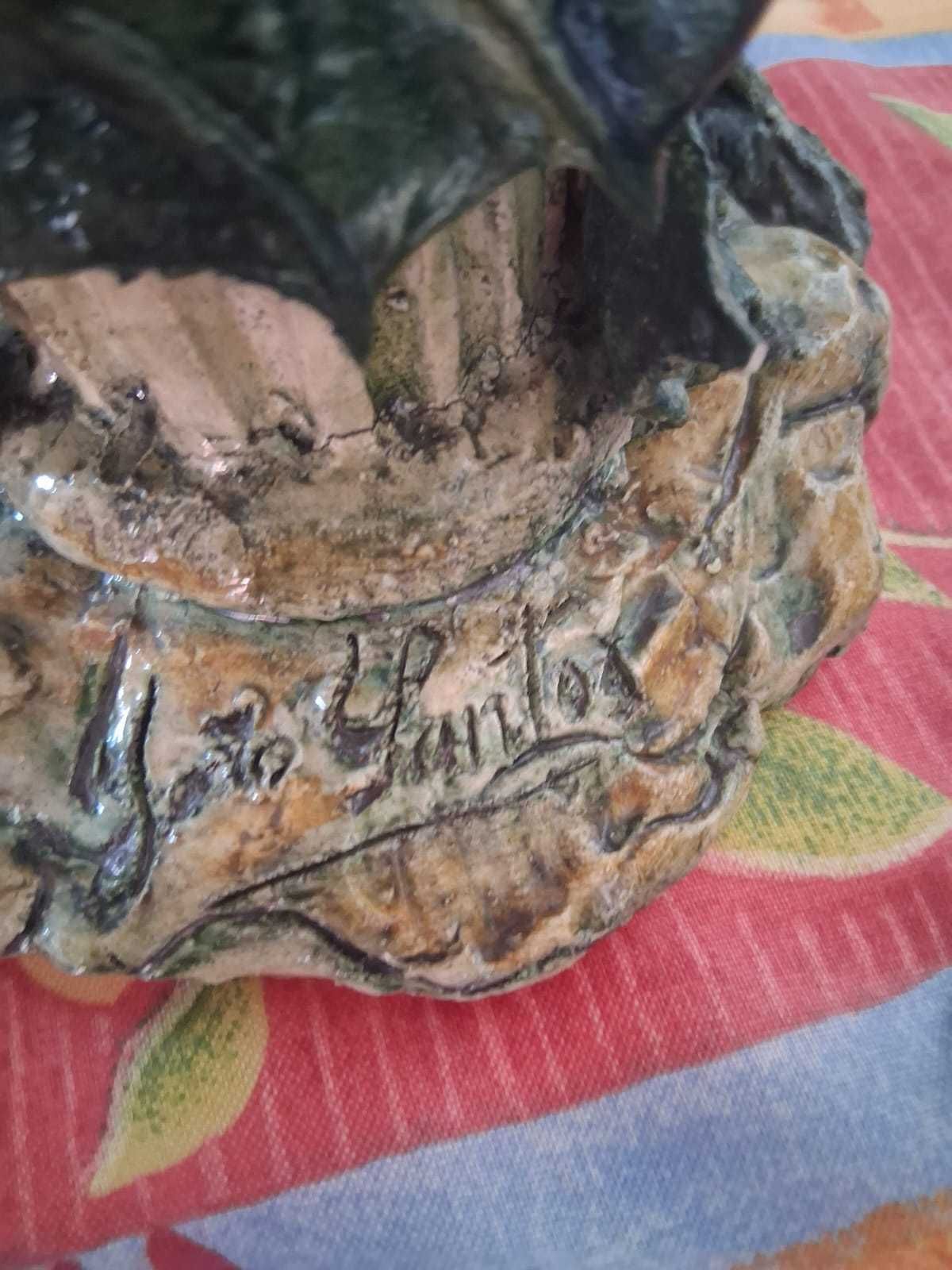 Conjunto de castiçais em Barro - Mestre João Santos Alcobaça