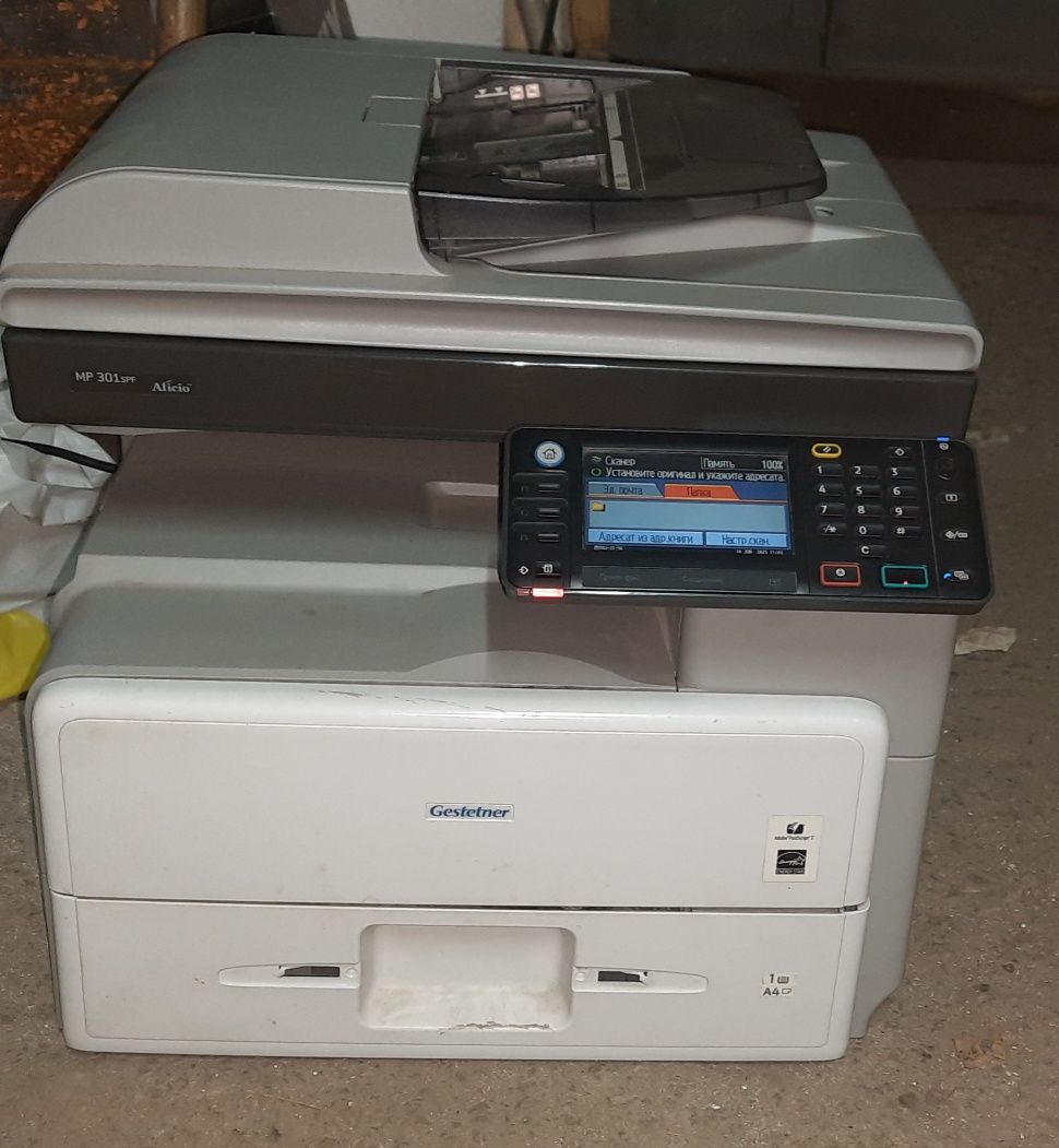 RICOH Aficio MP301spf сетевoй принтер цв.сканер копир факс