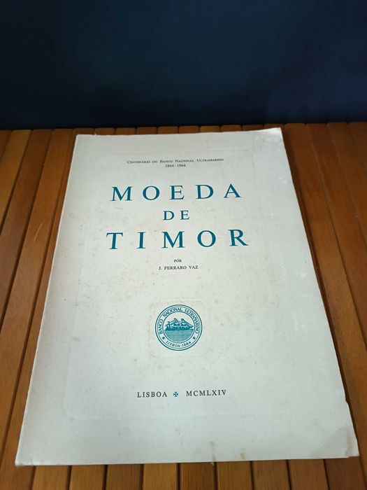 Raro Monumental livro Moeda de Timor 1ª edição 1964