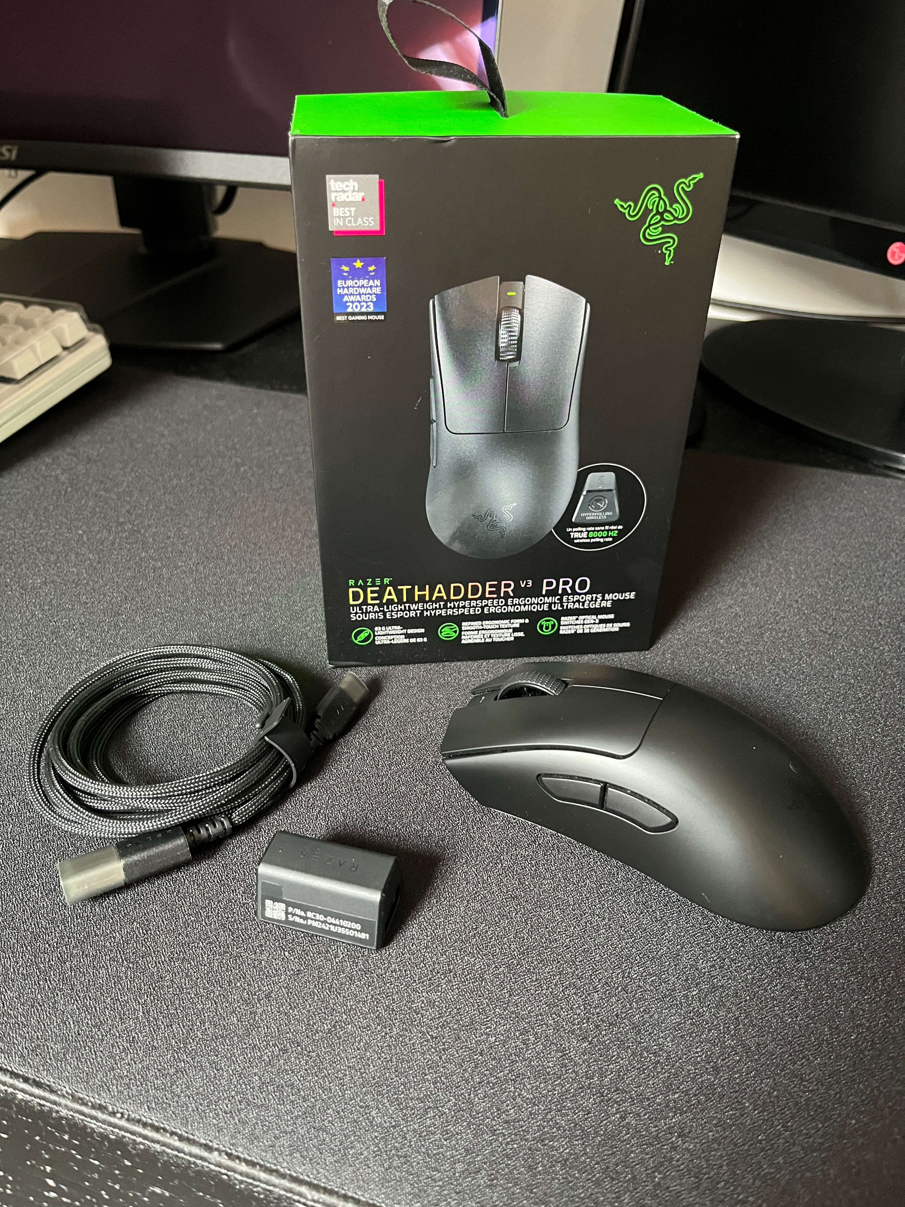 Mysz Razer DeathAdder V3 Pro + HyperPolling Dongle