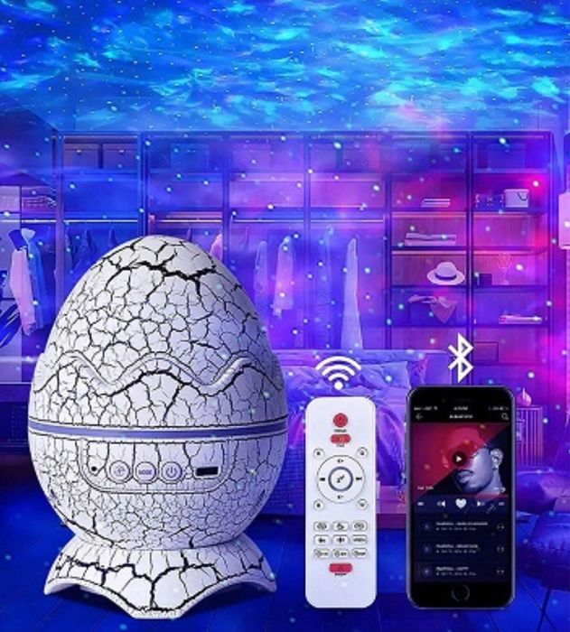 Projektor gwiazd jajo dinozaura głośnik bluetooth
