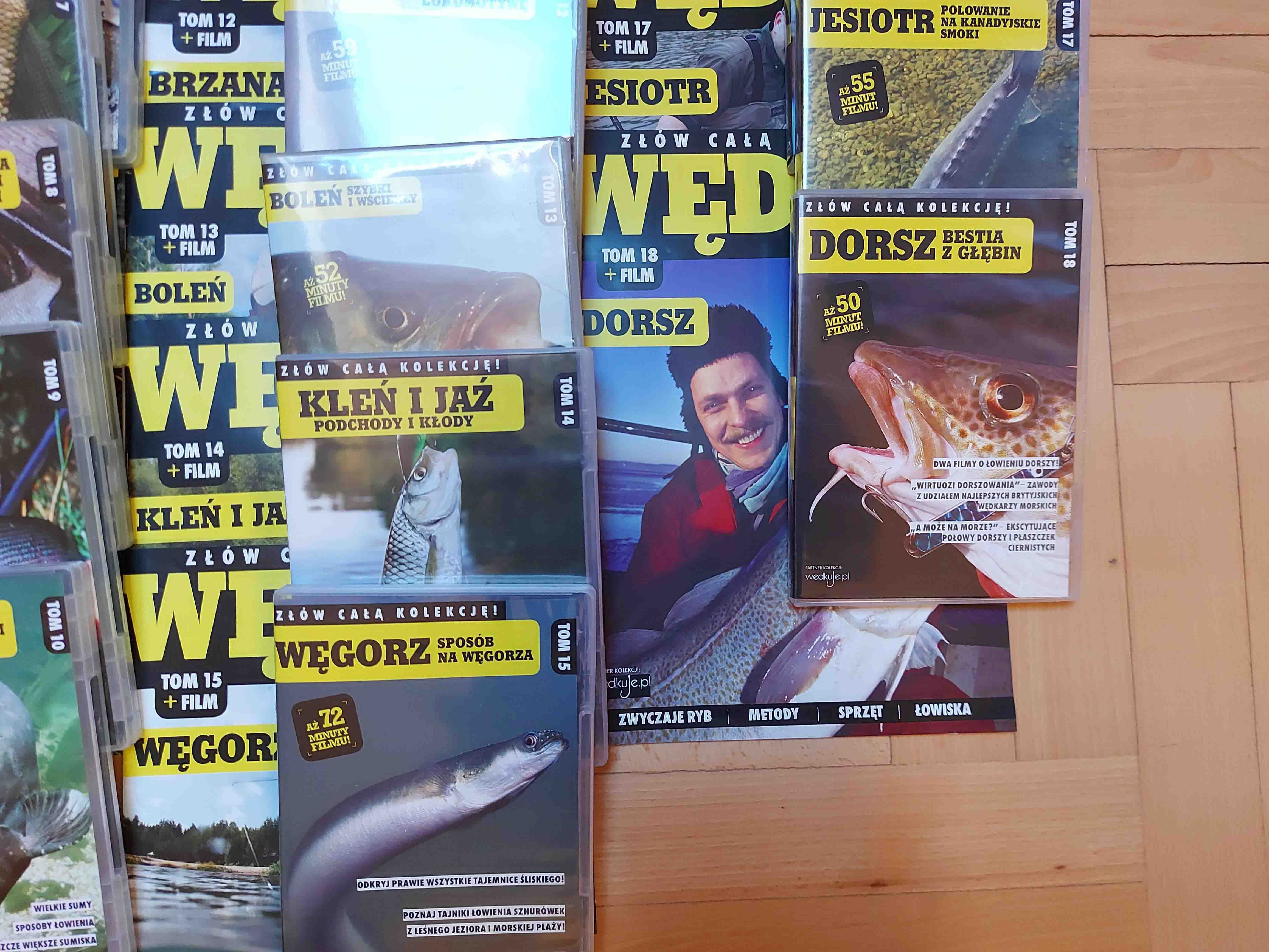 Czasopismo WĘDKUJ + DVD 18 tomów