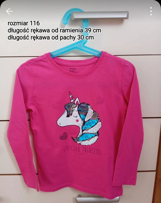 Bluzeczka dla dziewczynki rozmiar 116