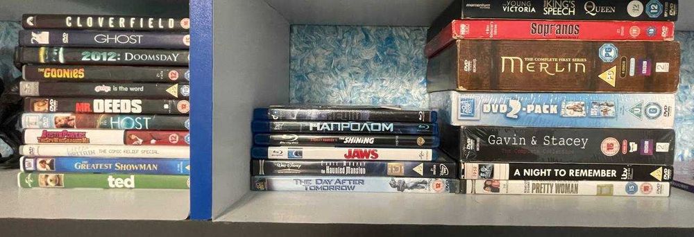 Лот DVD та Blu-ray дисків (оригінальні ліцензії без перекладу)